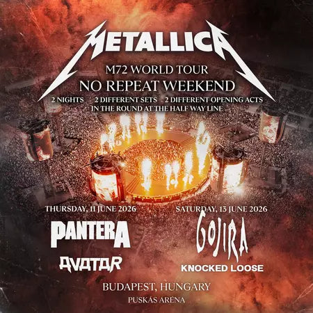 Metallica M72 World Tour Budapest
