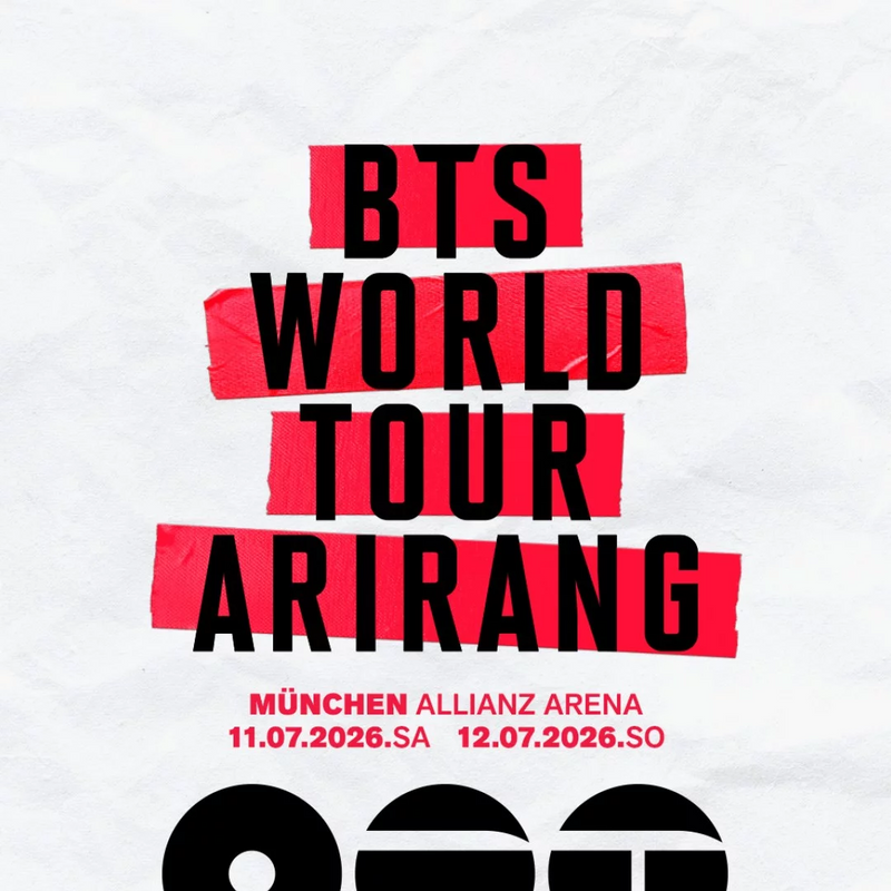 Dvouhodinová vstupenka na koncert BTS v Mnichově 11.7.2026 od Swapik CZ, s detailním zobrazením.
